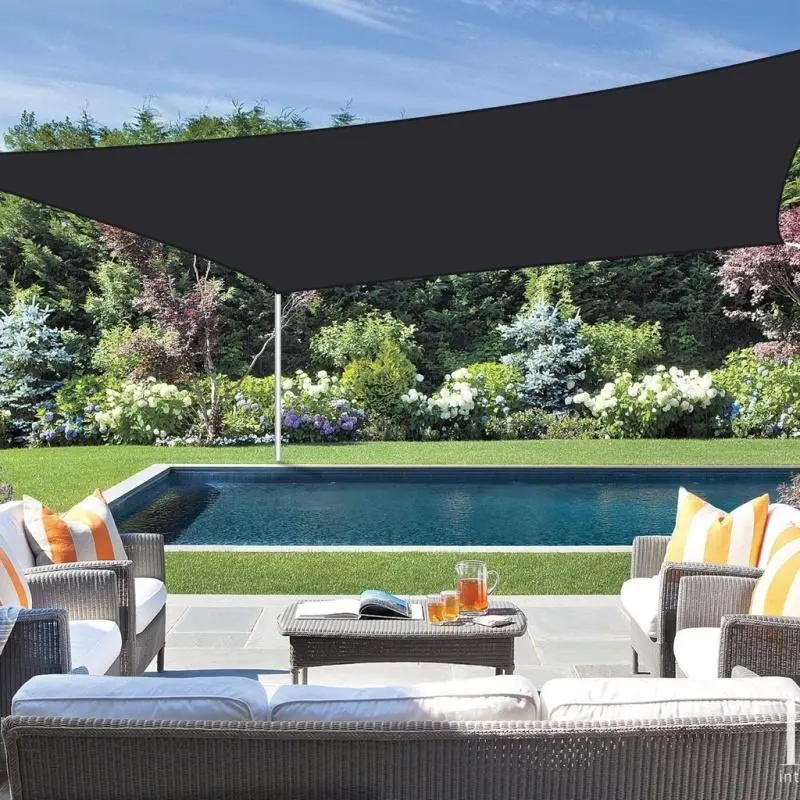 90% Blackout Shade Cloth, 10 x 13 FT UV-Resistant Mesh Shade Net with Reinforced Rivets for Patio, Garden, Camping & Greenhouse