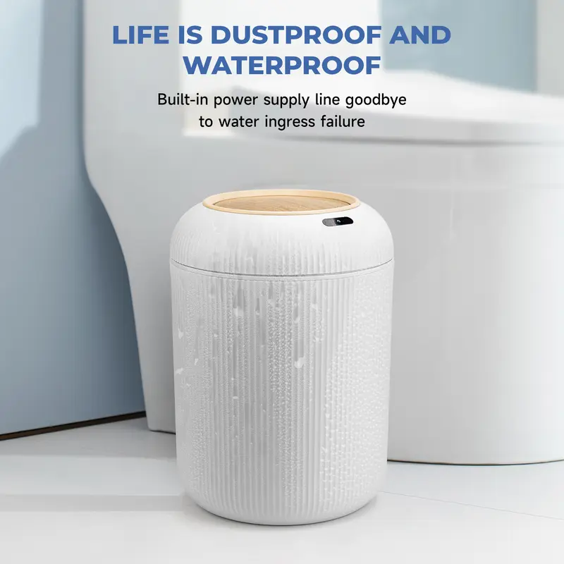 Smart Touchless Trash Can – Automatic Motion Sensor Waste Bin, Nordic Style for Bathroom & Kitchen