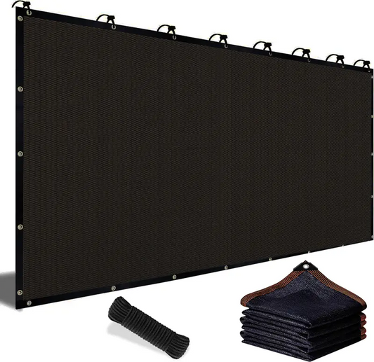 90% Blackout Shade Cloth, 10 x 13 FT UV-Resistant Mesh Shade Net with Reinforced Rivets for Patio, Garden, Camping & Greenhouse