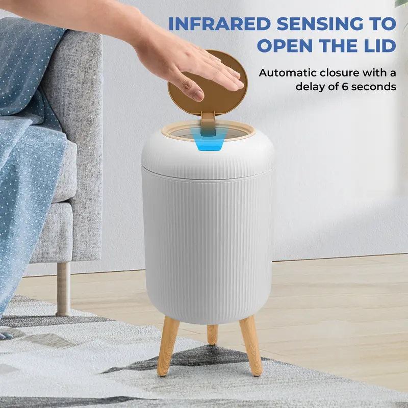 Smart Touchless Trash Can – Automatic Motion Sensor Waste Bin, Nordic Style for Bathroom & Kitchen