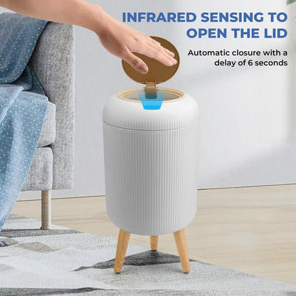 Smart Touchless Trash Can – Automatic Motion Sensor Waste Bin, Nordic Style for Bathroom & Kitchen