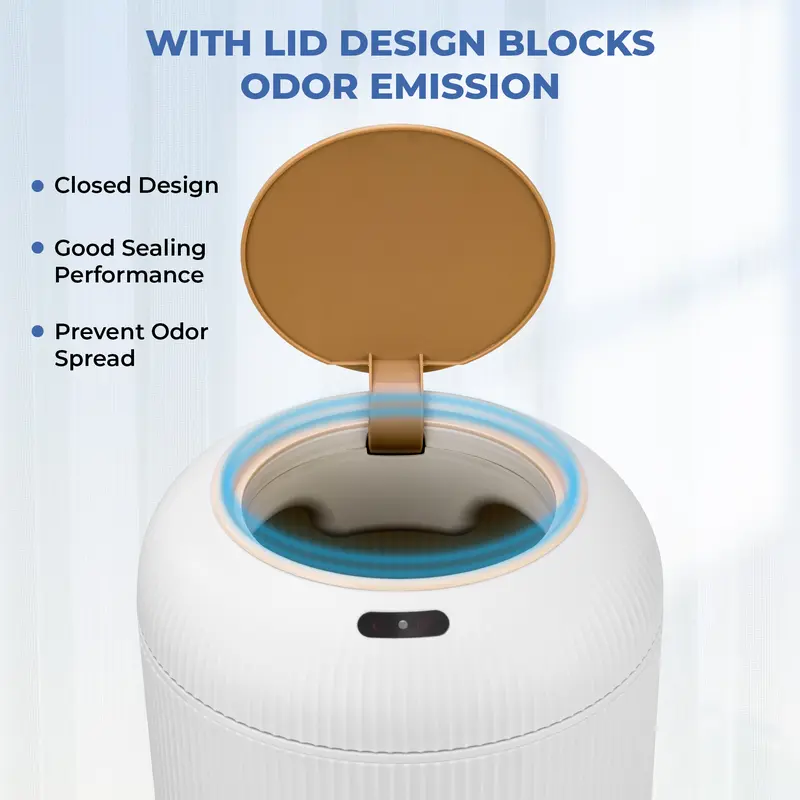 Smart Touchless Trash Can – Automatic Motion Sensor Waste Bin, Nordic Style for Bathroom & Kitchen