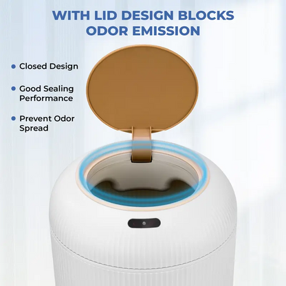 Smart Touchless Trash Can – Automatic Motion Sensor Waste Bin, Nordic Style for Bathroom & Kitchen